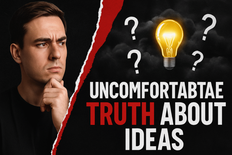 Read more about the article The Uncomfortable Truth About Ideas